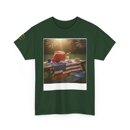 4th of July Americana Tee — Patriotic Flag Picnic T-Shirt