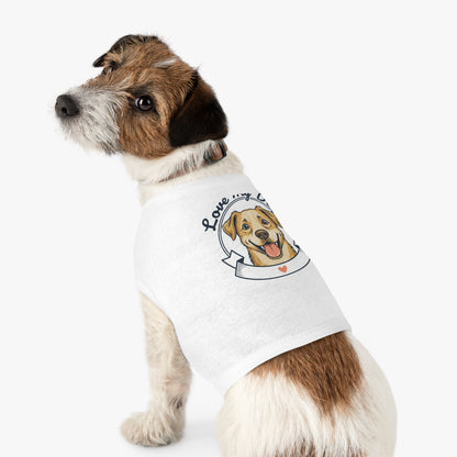 Dog Love Pet Tank Top - "Love My Dog" Cute Smiling Pup Graphic