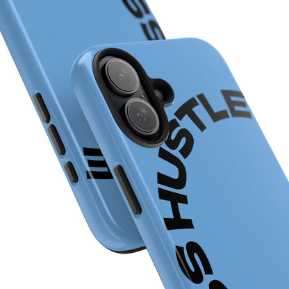 Tough Phone Case — "Less Hustle" Bold Arched Text Protective Cover