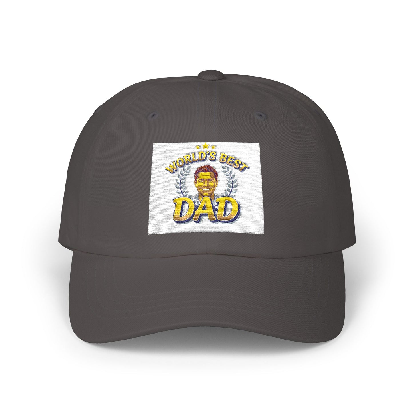 Dad Lion Patch Cap — Classic Embroidered “World's Best Dad” Baseball Hat