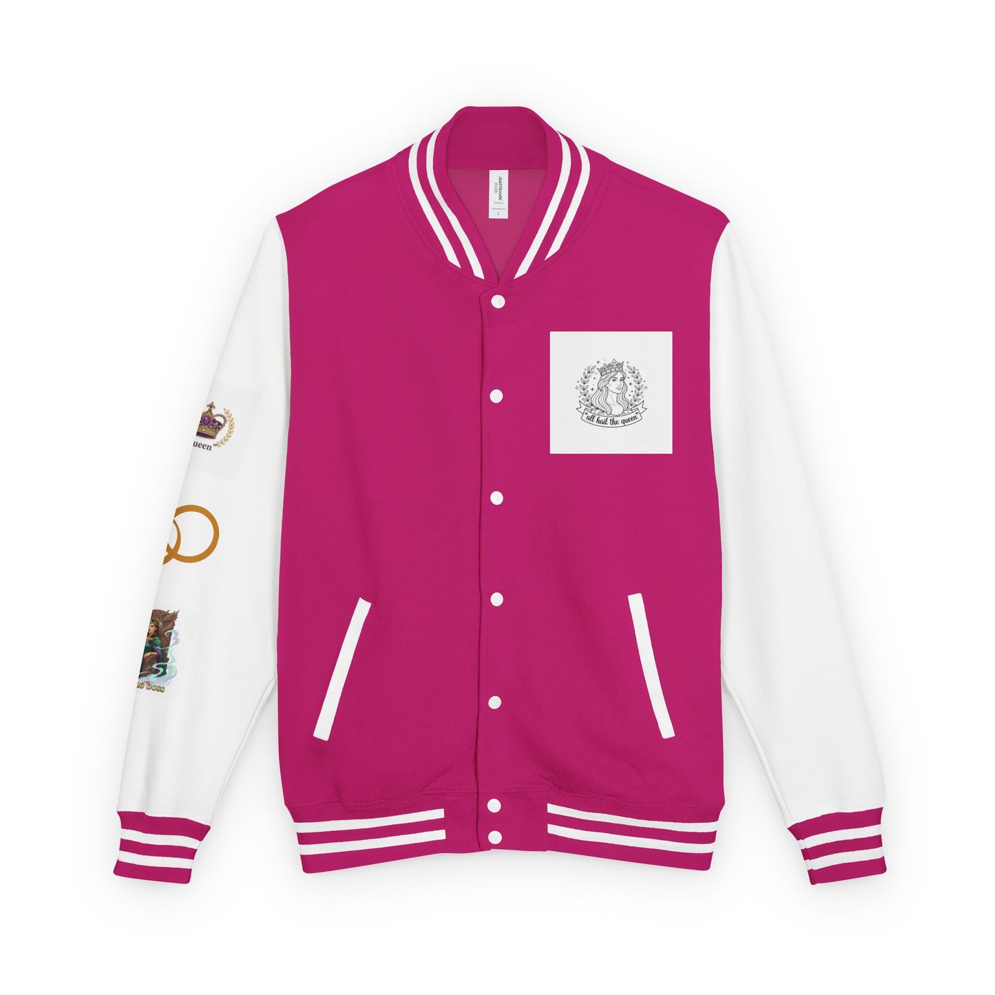 Letterman Jacket — Gothic Queen Illustration Varsity Jacket