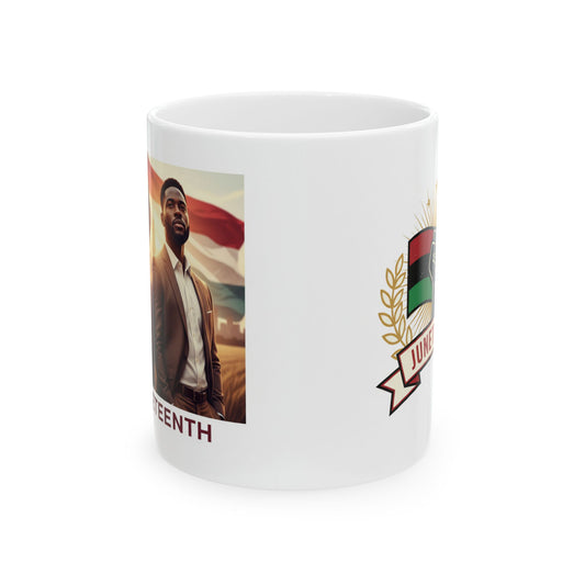 Juneteenth Ceramic Mug — Commemorative Black History Coffee Cup (11oz, 15oz)