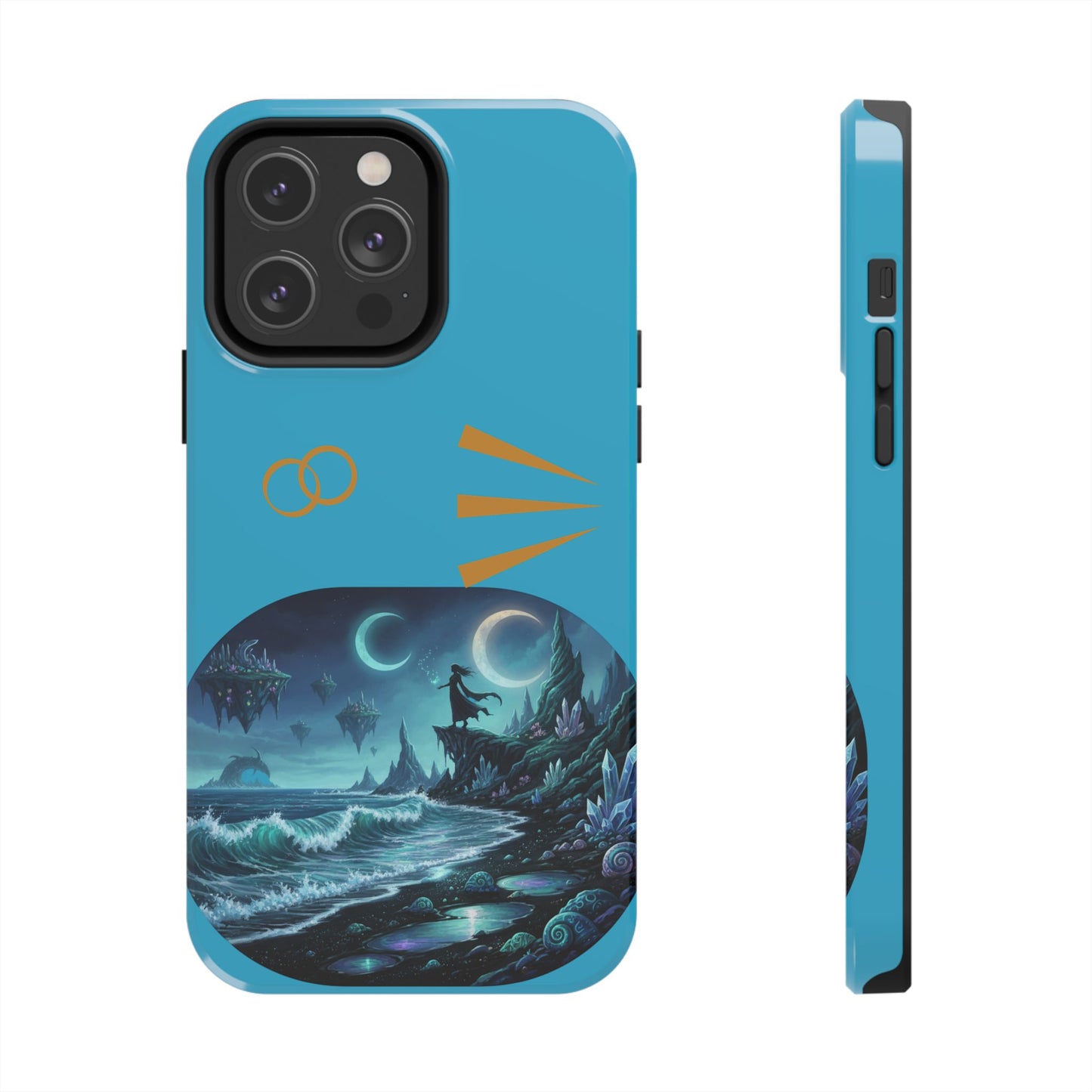 Tough Phone Case — Mystic Moonlit Shore Illustration