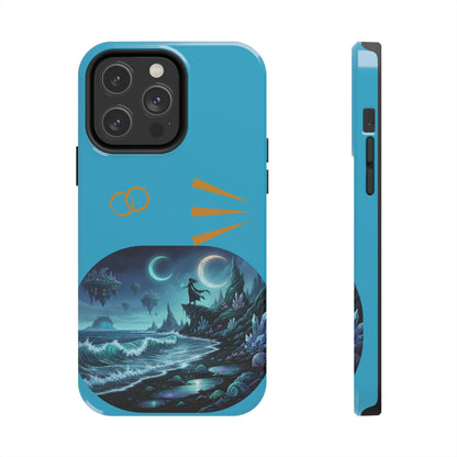 Tough Phone Case — Mystic Moonlit Shore Illustration