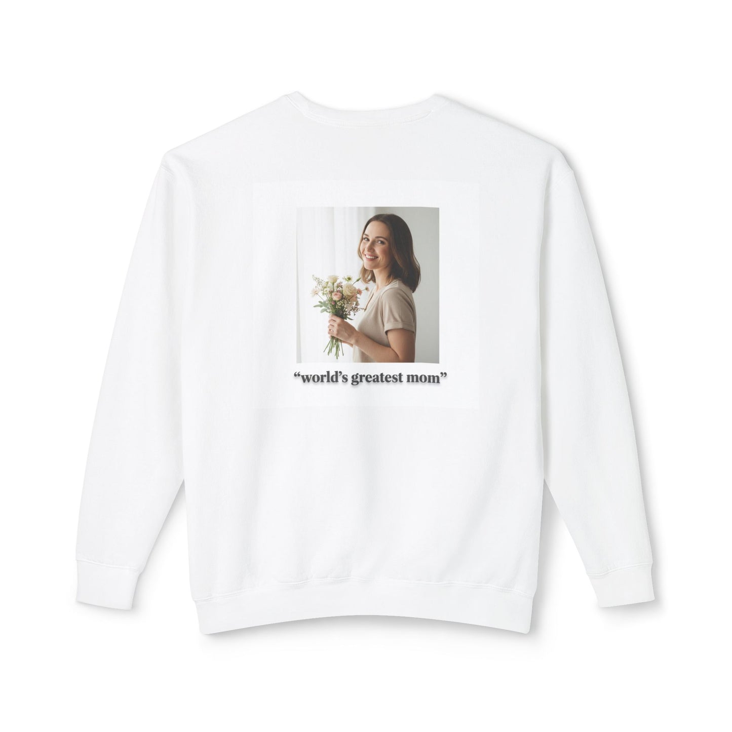 World's Greatest Mom Crewneck Sweatshirt – Floral Award Design, Mother's Day Gift