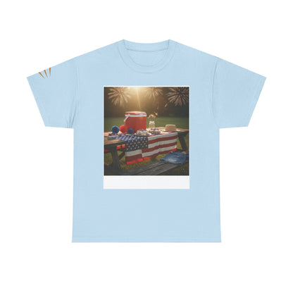 4th of July Americana Tee — Patriotic Flag Picnic T-Shirt