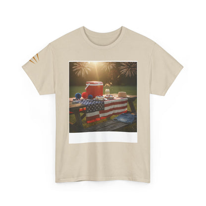 4th of July Americana Tee — Patriotic Flag Picnic T-Shirt