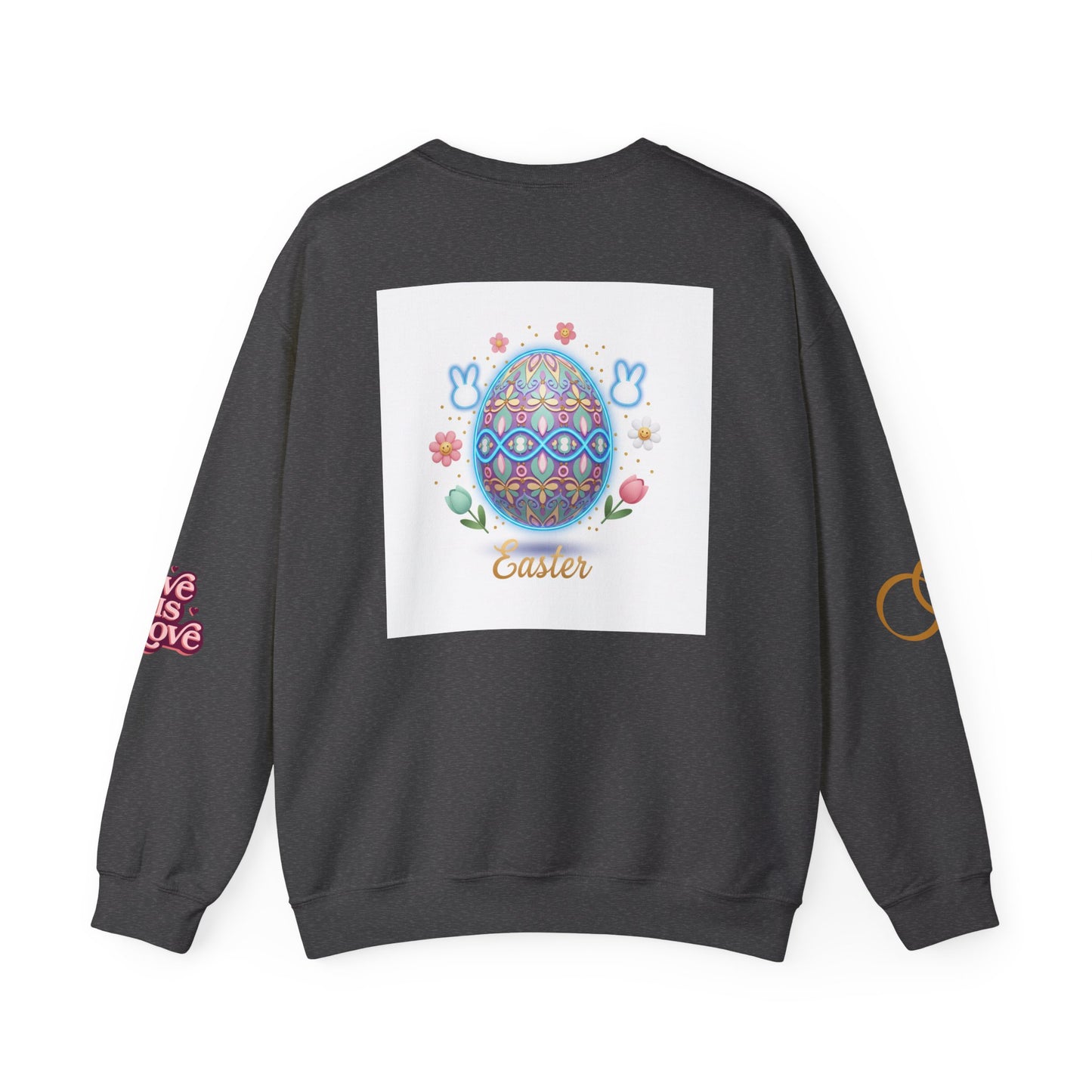 Easter Bunny & Candy Hearts Crewneck Sweatshirt
