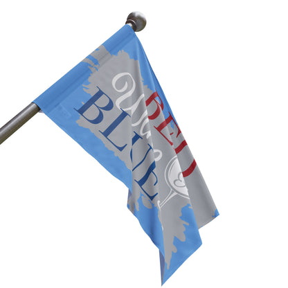 Flag - "Bed Wine & Blue" Decorative Flag