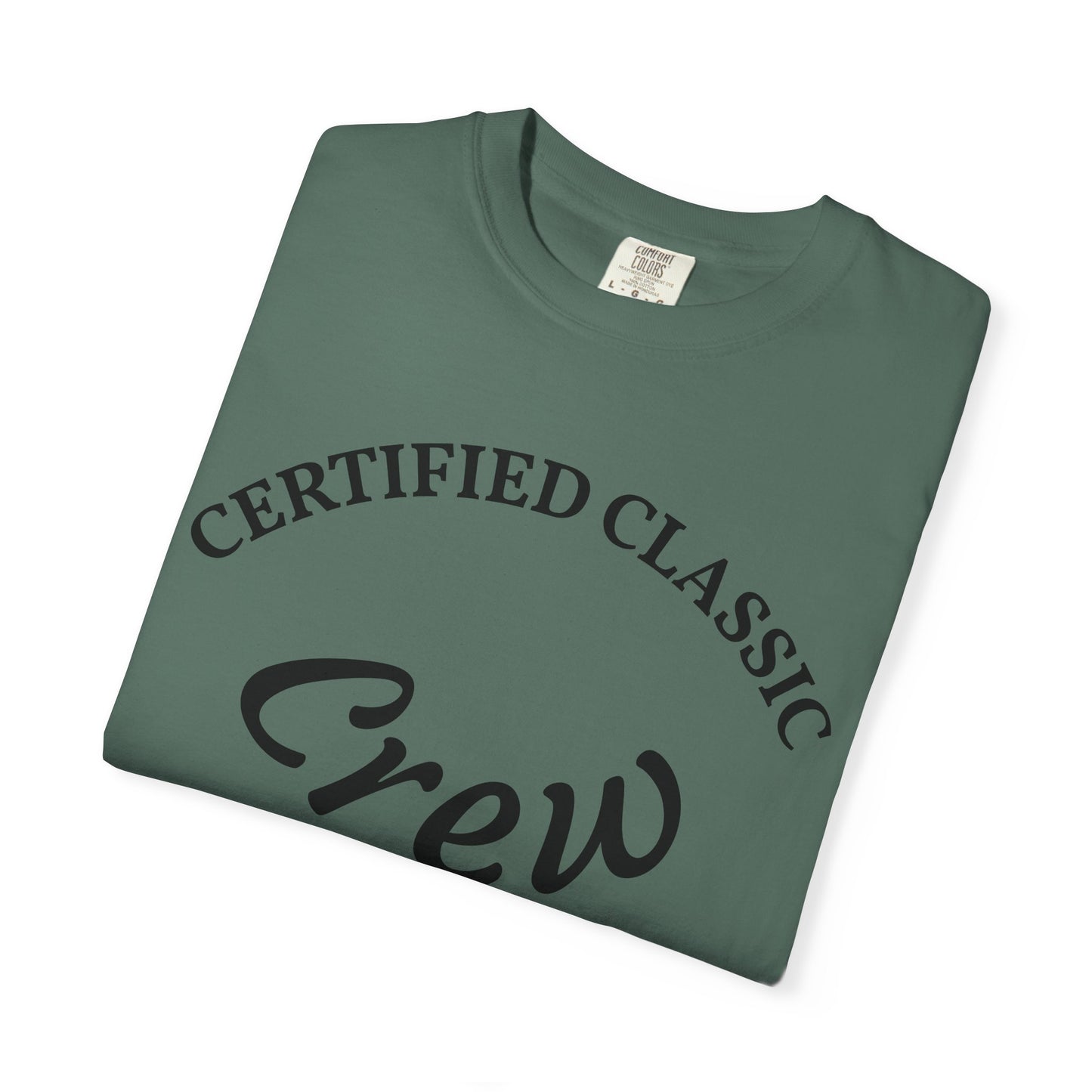 Certified Classics Crew T‑Shirt — Retro Crew Graphic Tee with Back Star Accent
