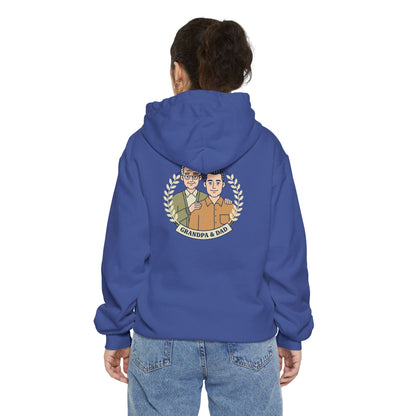 Grandpa & Dad Portrait Hoodie — Family Vintage Crewneck
