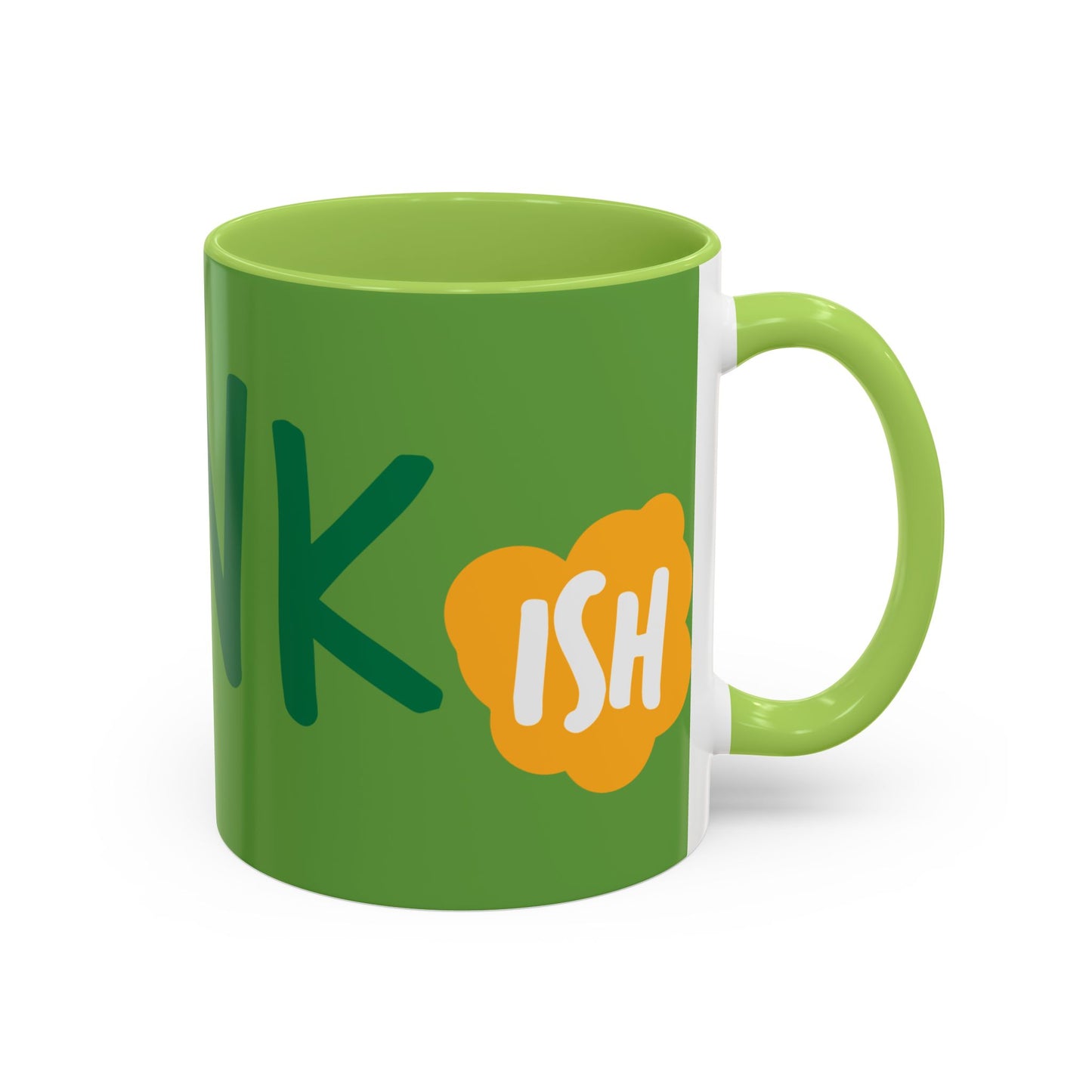 Funny ‘Drunkish’ Accent Coffee Mug — Green Accent 11/15oz