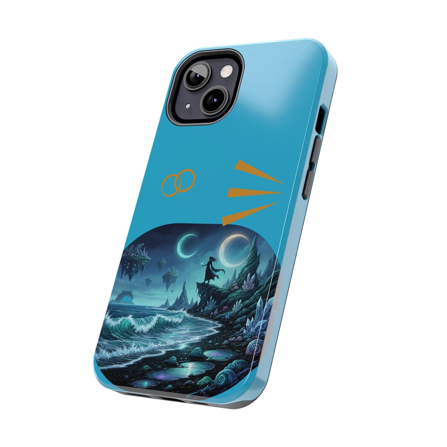 Tough Phone Case — Mystic Moonlit Shore Illustration