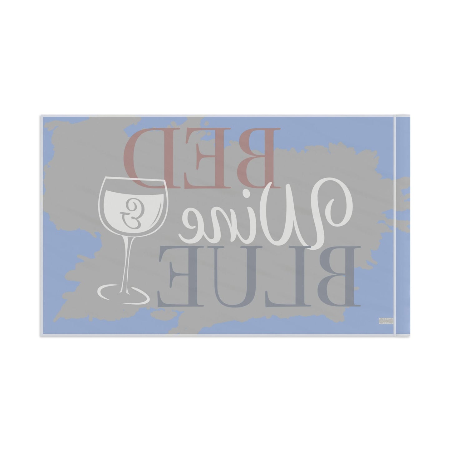 Flag - "Bed Wine & Blue" Decorative Flag