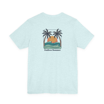 Endless Summer Surf Tee — Retro Sunset Palm Beach T-Shirt