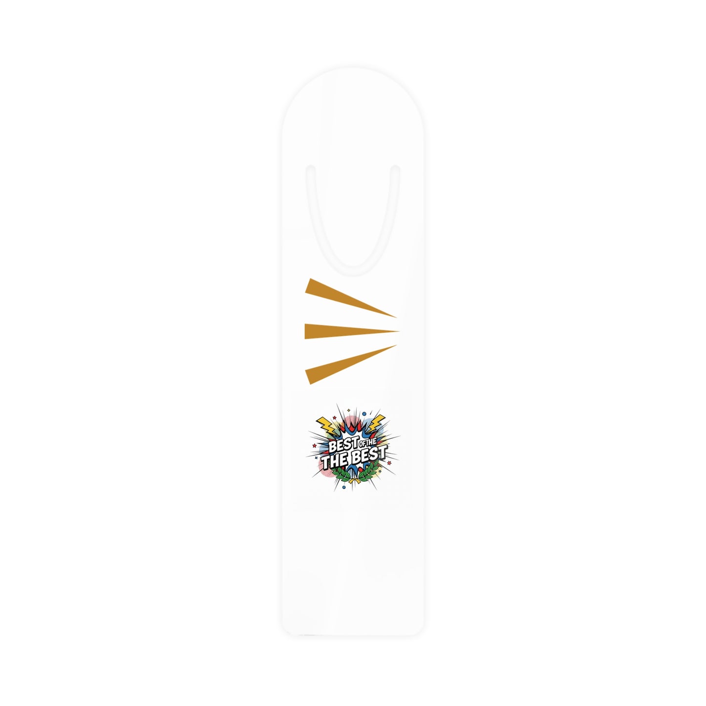 Metal Bookmark - 'Best of the Best' Color Splash Design