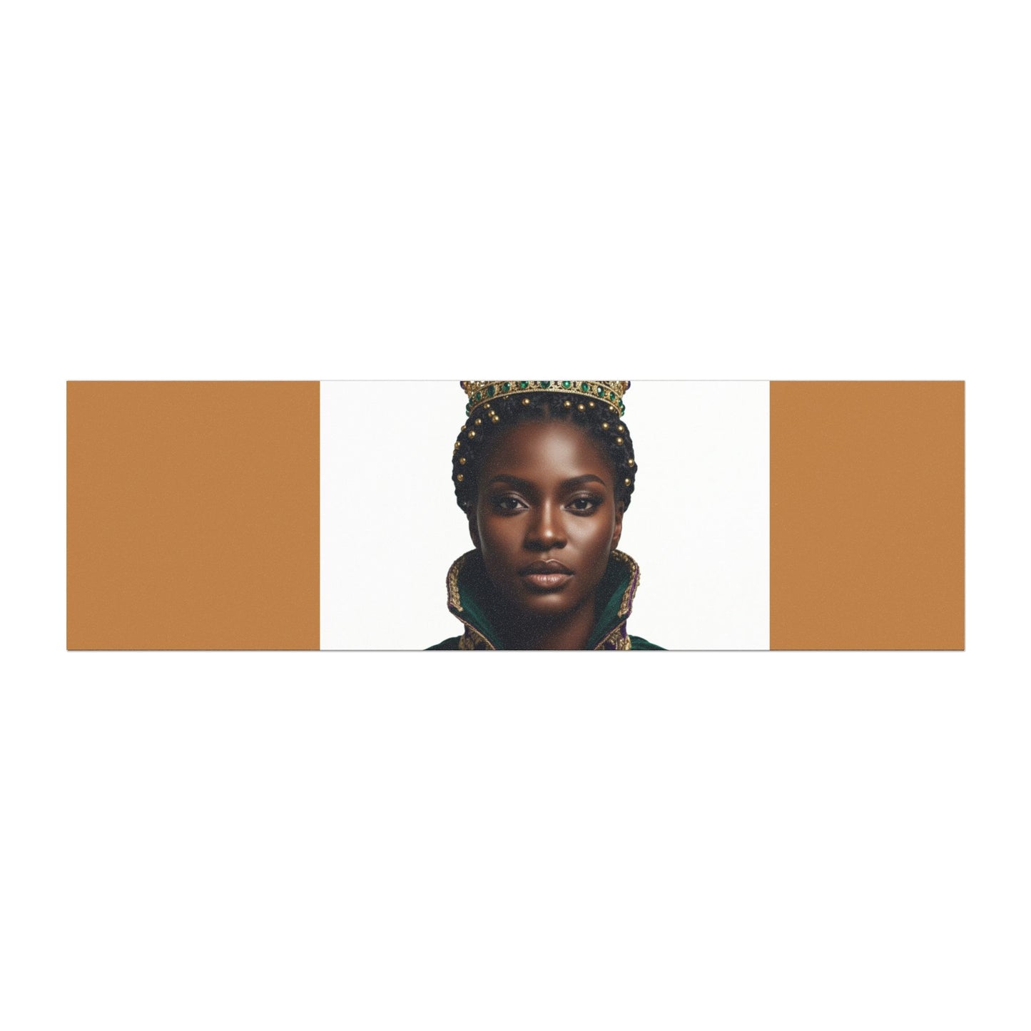Regal Queen Portrait Car Magnet — Black History/Empowerment Vehicle Decal