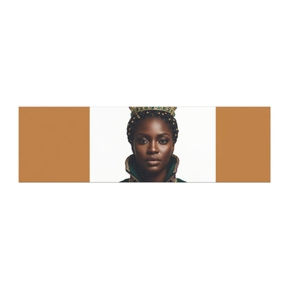 Regal Queen Portrait Car Magnet — Black History/Empowerment Vehicle Decal