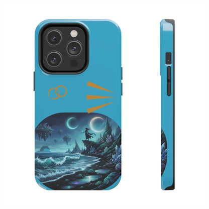 Tough Phone Case — Mystic Moonlit Shore Illustration