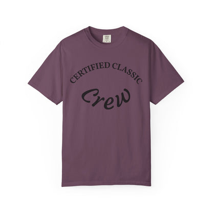 Certified Classics Crew T‑Shirt — Retro Crew Graphic Tee with Back Star Accent