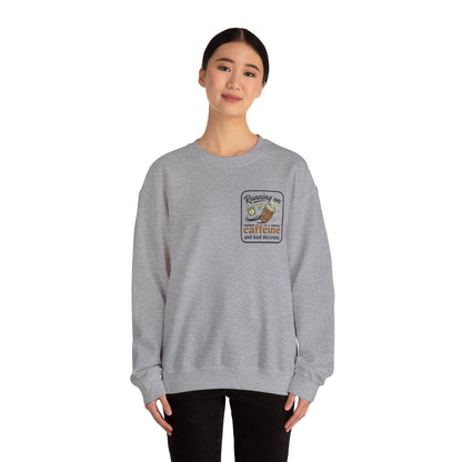 Crewneck Sweatshirt — "Mentally on Vacation, Physically at Work" Coffee Vibe