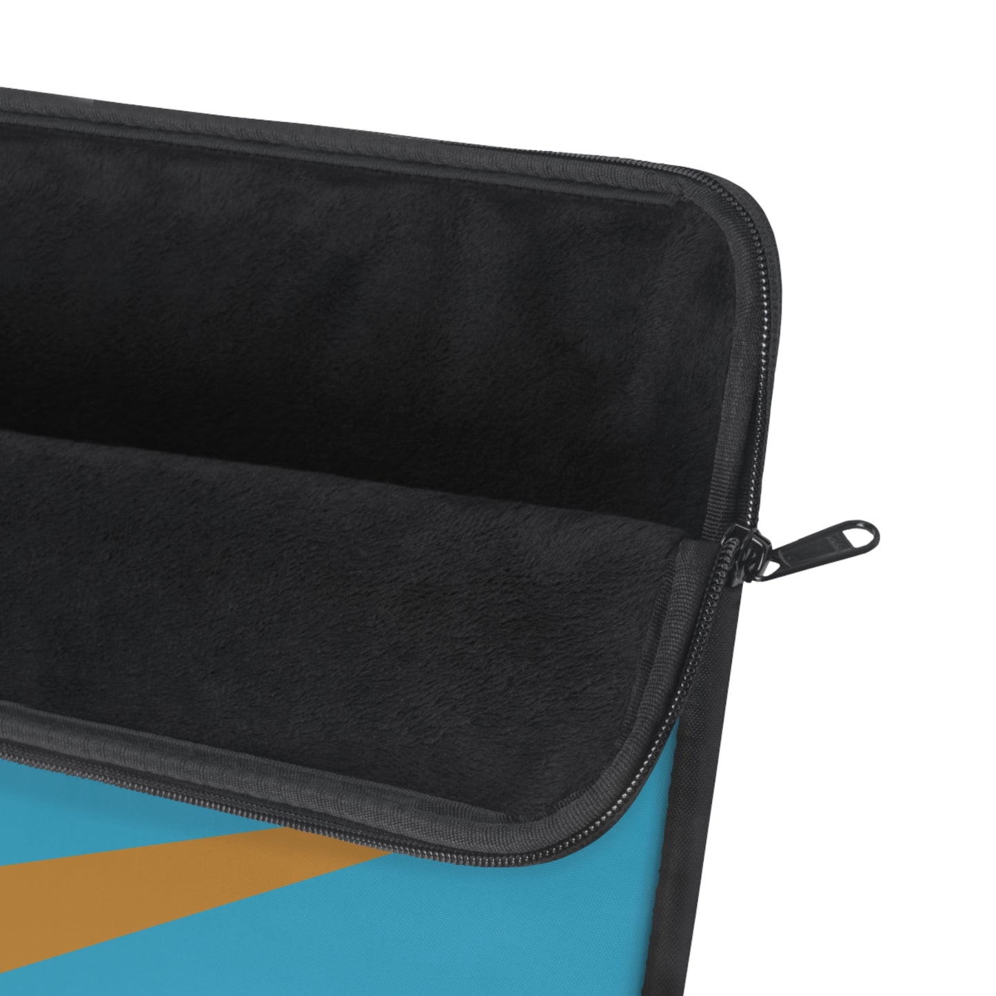 Retro Sunburst Laptop Sleeve — Mid-Century Blue & Gold Design