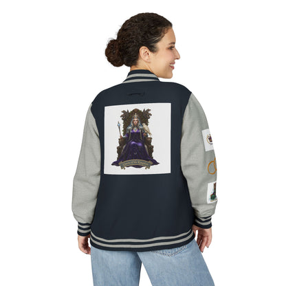 Letterman Jacket — Gothic Queen Illustration Varsity Jacket