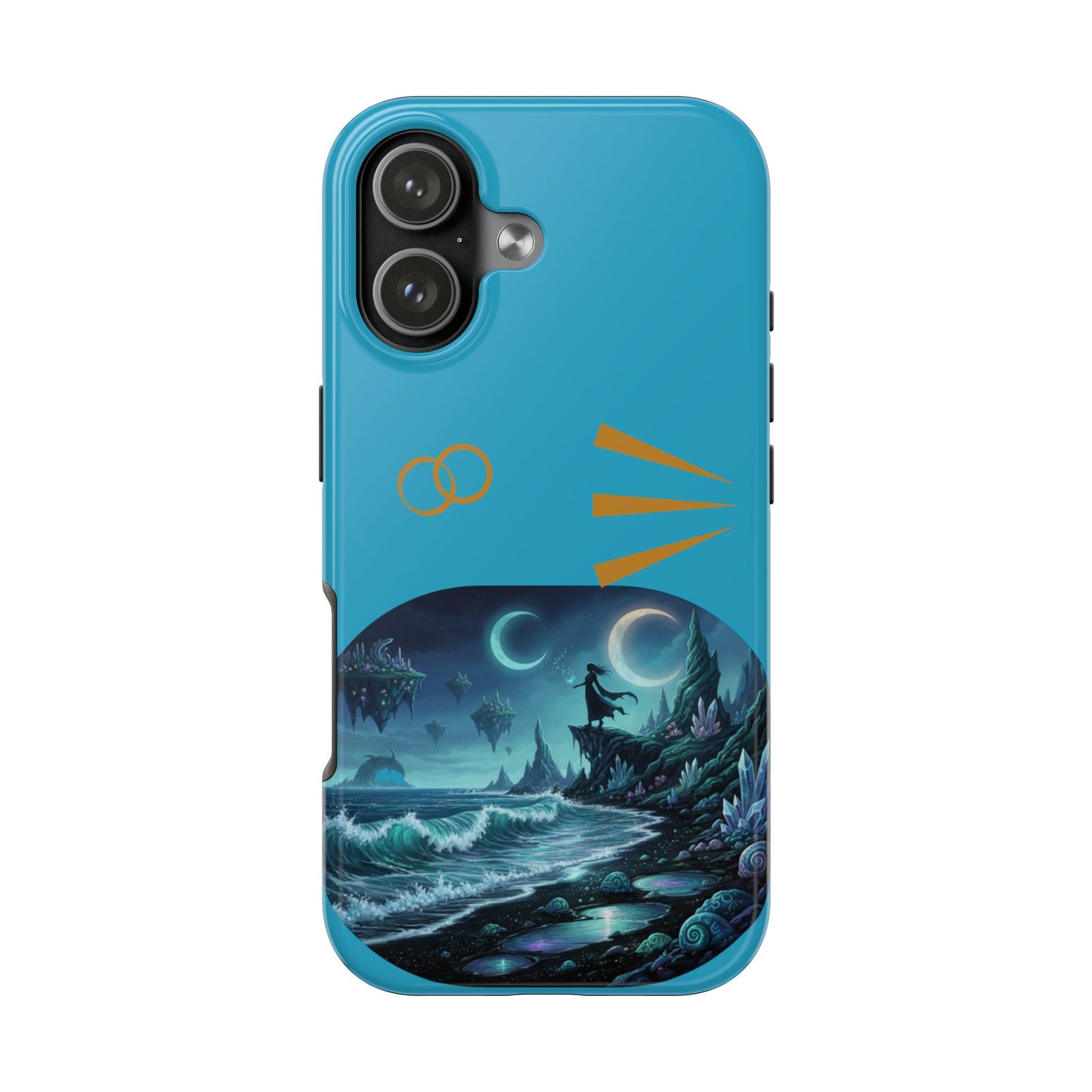 Tough Phone Case — Mystic Moonlit Shore Illustration