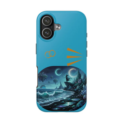 Tough Phone Case — Mystic Moonlit Shore Illustration