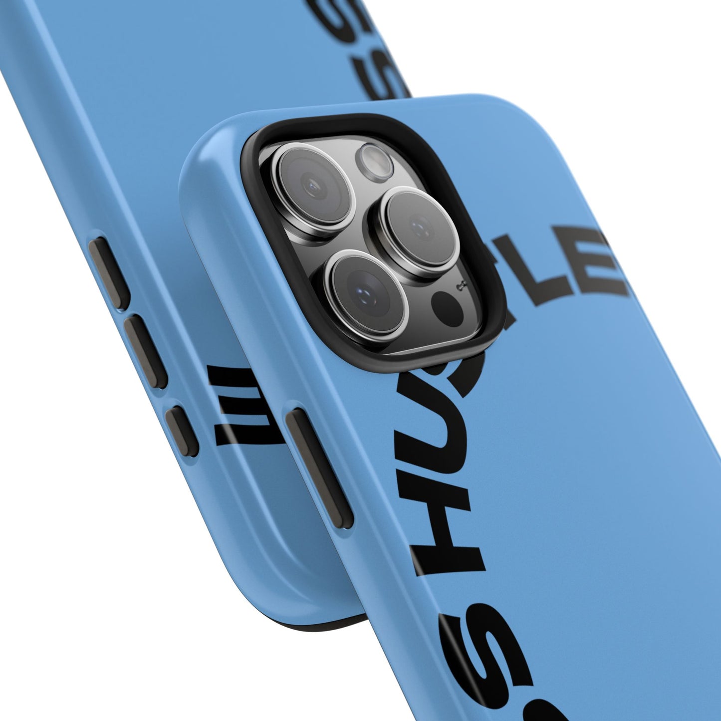 Tough Phone Case — "Less Hustle" Bold Arched Text Protective Cover