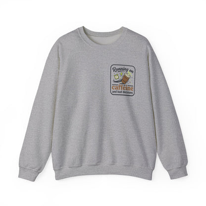 Crewneck Sweatshirt — "Mentally on Vacation, Physically at Work" Coffee Vibe