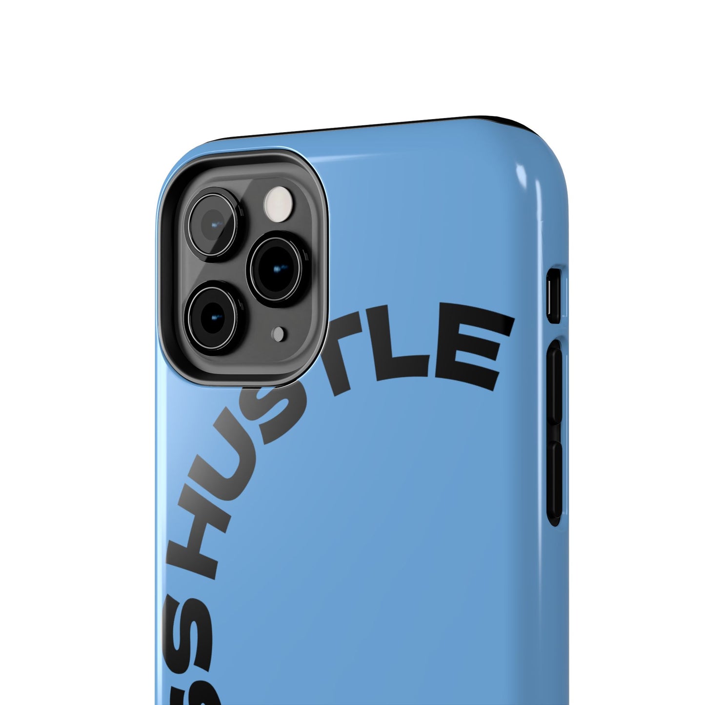 Tough Phone Case — "Less Hustle" Bold Arched Text Protective Cover