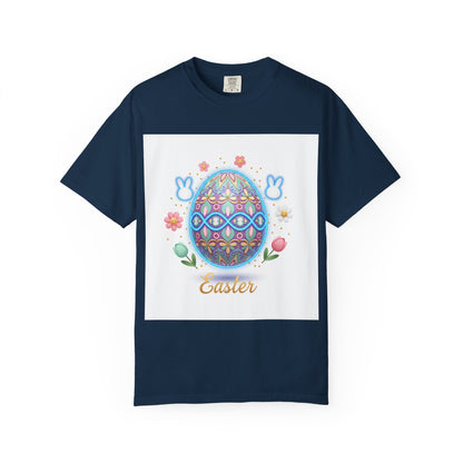 Easter Egg T-Shirt — Pastel Painted Egg & Basket Graphic