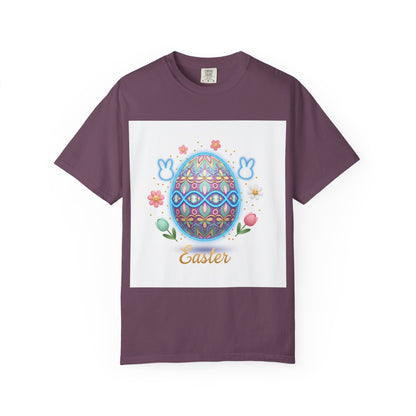Easter Egg T-Shirt — Pastel Painted Egg & Basket Graphic