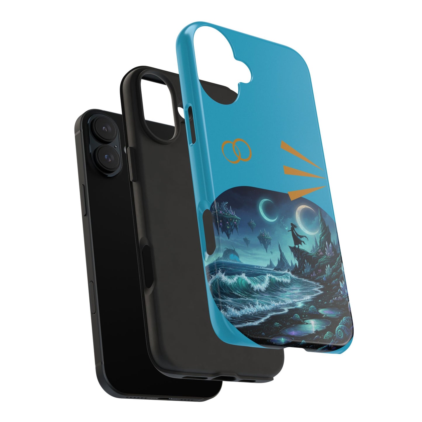 Tough Phone Case — Mystic Moonlit Shore Illustration