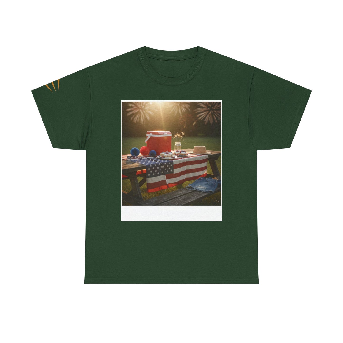 4th of July Americana Tee — Patriotic Flag Picnic T-Shirt