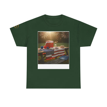 4th of July Americana Tee — Patriotic Flag Picnic T-Shirt