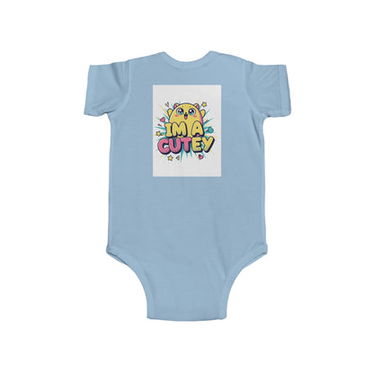 Infant Bodysuit — "Sweet Dreams" Cute Yellow Chick Baby Onesie (I’m a Cutey)