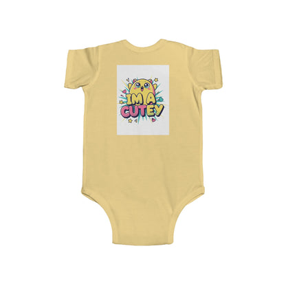 Infant Bodysuit — "Sweet Dreams" Cute Yellow Chick Baby Onesie (I’m a Cutey)