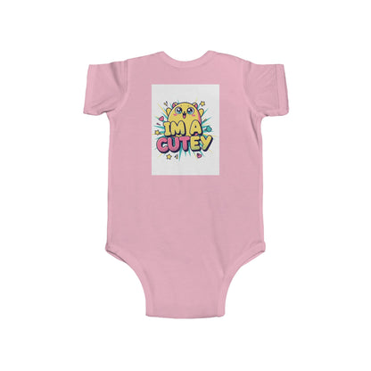 Infant Bodysuit — "Sweet Dreams" Cute Yellow Chick Baby Onesie (I’m a Cutey)