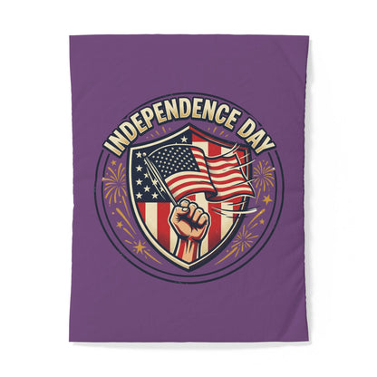 Independence Day Cotton Duvet Cover — Patriotic American Flag Design