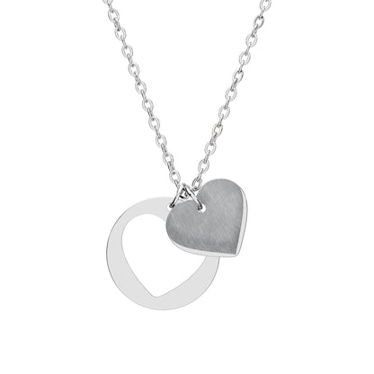 Heart Cutout Necklace (Engraving)