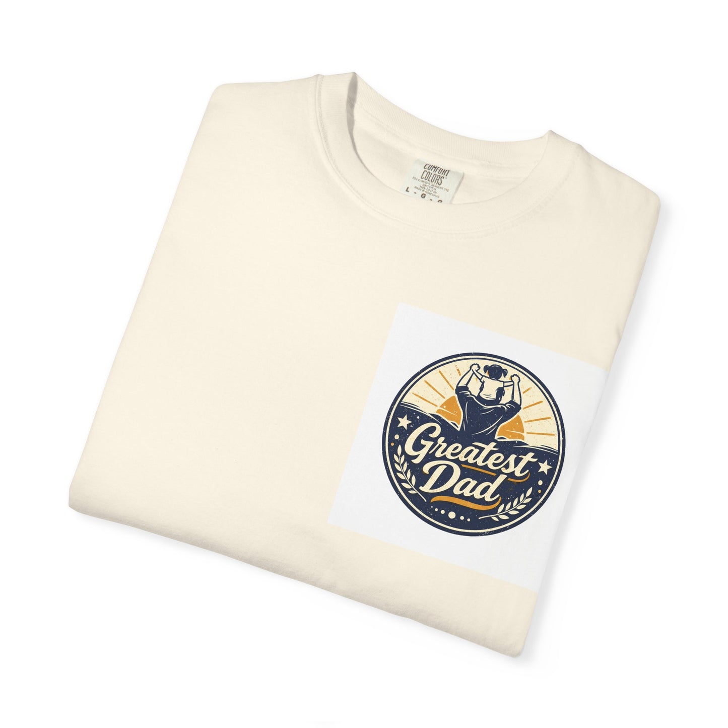 Greatest Dad Vintage Badge T-Shirt