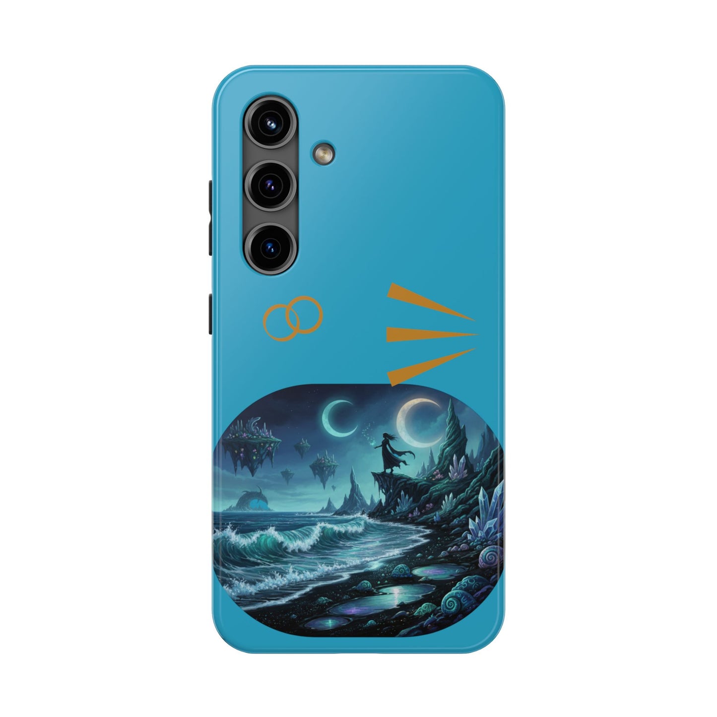 Tough Phone Case — Mystic Moonlit Shore Illustration
