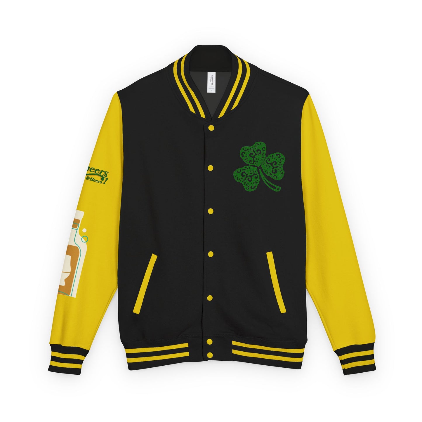 Lucky & Proud Shamrock Letterman Jacket
