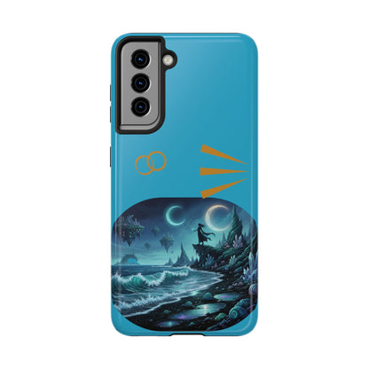 Tough Phone Case — Mystic Moonlit Shore Illustration