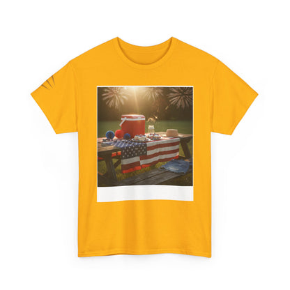 4th of July Americana Tee — Patriotic Flag Picnic T-Shirt