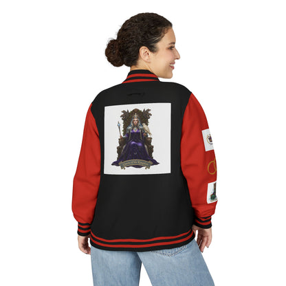 Letterman Jacket — Gothic Queen Illustration Varsity Jacket
