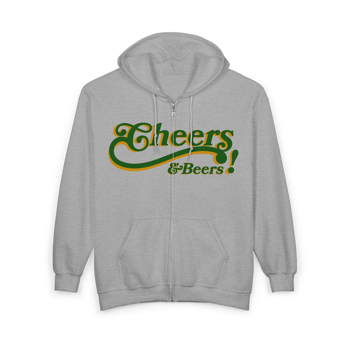 Cheers! Beer Zip Hoodie — ‘Straight Outta Pub’ St. Patrick’s Day Sweatshirt