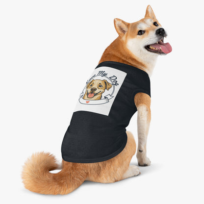 Dog Love Pet Tank Top - "Love My Dog" Cute Smiling Pup Graphic